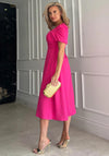 Girl in Mind Tamsin Wrap Style Midi Dress, Pink