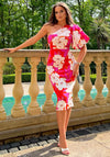 Girl in Mind Willow Floral One Shoulder Dress, Pink Multi