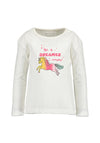 Blue Seven Girl Long Sleeve Top, White