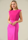 Caroline Kilkenny Grace Belted Pencil Dress, Cerise Pink