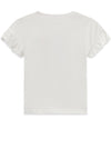 Guess Mini Girl Bow Short Sleeve Tee, White