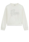 Guess Older Girl Long Sleeve Sweater, Off White
