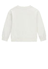Guess Mini Girl Bear Long Sleeve Sweater, Off White