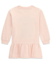 Guess Mini Girl Bear Long Sleeve Sweater Dress, Pink