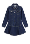 Guess Older Girl Long Sleeve Denim Dress, Blue