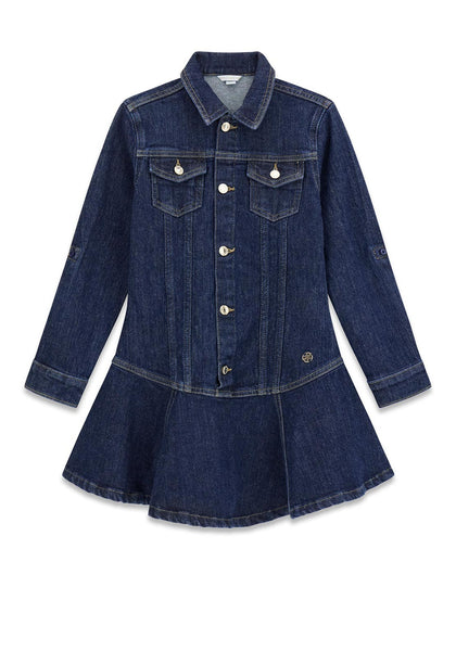 guess denim dress long sleeve Vintage Denim Long Sleeve Guess Dress