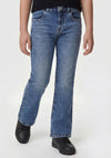 Guess Older Girl Embellished Flare Denim Jean, Blue