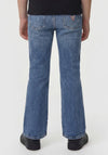 Guess Older Girl Embellished Flare Denim Jean, Blue