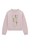 Guess Older Girl Long Sleeve Sweater, Pink