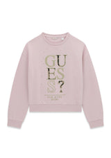 Guess Older Girl Long Sleeve Sweater, Pink