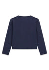 Guess Older Girl Logo Long Sleeve Top, Navy