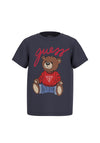 Guess Baby Boy Teddy Short Sleeve Tee, Navy