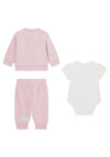 Guess Baby Girl 3 Piece Tracksuit, Pink