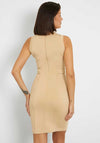 Guess Scuba Bodycon Knee Length Dress, Beige