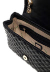 Guess Eco Rianee Quilted Crossbody Bag, Black