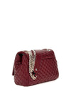 Guess Eco Rianee Quilted Crossbody Bag, Burgundy Red