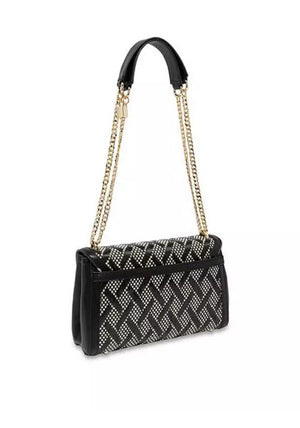 Guess Katey Woven Crossbody Bag, Black