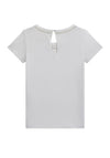 Guess Older Girl Pearl Short Sleeve Tee, White