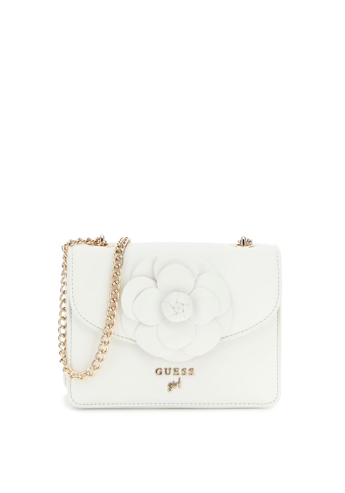 Guess Girl Mini Floral Crossbody Bag, White