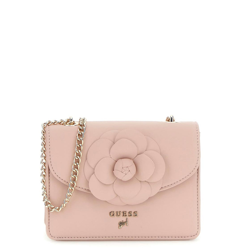 Guess Girl Mini Floral Crossbody Bag, Pink McElhinneys