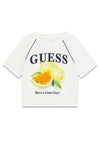 Guess Older Girl Fruit Short Sleeve Tee, White