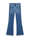 Guess Older Girl Flare Rhinestone Jeans, Blue
