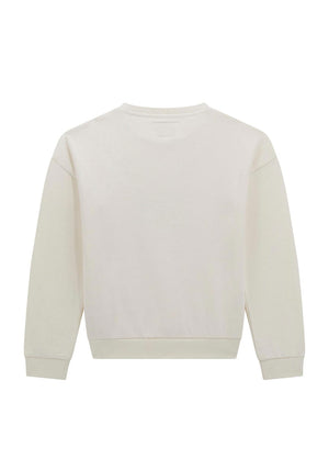 Guess Older Girl Long Sleeve Sweater, Off White