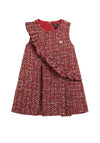 Guess Mini Girl Sleeveless Tweed Dress, Red