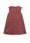 Guess Mini Girl Sleeveless Tweed Dress, Red