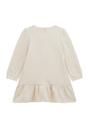 Guess Mini Girl Long Sleeve Dress, Cream