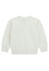 Guess Mini Girl Teddy Long Sleeve Sweater, White