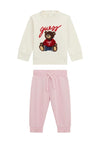 Guess Baby Teddy Bear 2 Piece Tracksuit, Pink