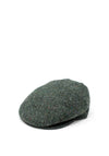Hanna Hats Vintage Fleck Tweed Cap, Green