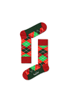 Happy Socks 3 Pair Socks Holiday Classics Gift Box, Red Multi