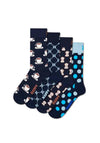 Happy Socks 4 Pack Coffee Socks Gift Set, Green Multi