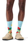 Happy Socks BBQ Socks, Green Multi