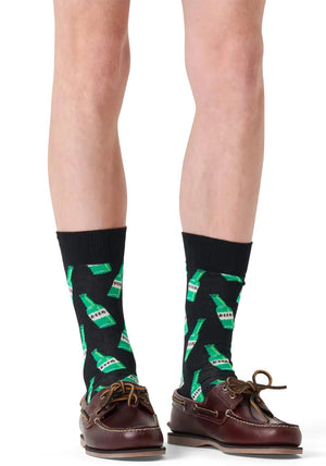 Happy Socks Beer Socks, Black Multi