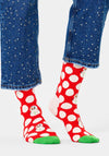 Happy Socks Big Dot Snowman Socks, Red EU41-46