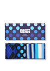 HAPPY SOCKS 4 PACK NAVY SOCKS GIFT SET