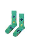 Happy Socks Cactus Socks, Green UK 7.5-11.5