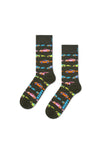 HAPPY SOCKS CAR STRIPE SOCK