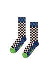 Happy Socks Checkerboard Socks, Black Multi EU41-46