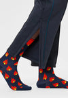 Happy Socks Flames Socks, Navy EU41-46