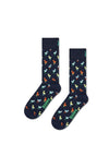 Happy Socks 3 Pair Socks Giftbox, Navy UK 7.5-11.5