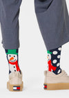 Happy Socks Jumbo Snowman Socks, Navy EU41-46