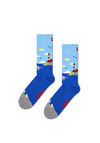 Happy Socks Lighthouse Socks, Blue UK 7.5-11.5