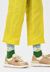 Happy Socks Picnic Time Socks, Green UK 7.5-11.5