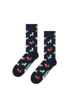 Happy Socks Puppy Love Socks, Navy