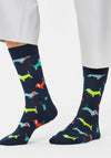 Happy Socks Puppy Love Socks, Navy
