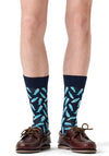 Happy Socks Sardine Socks, Navy Multi
